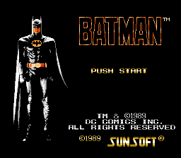 Batman - Tweaked Edition Title Screen